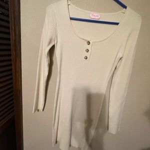 Small pink Lilly long sleeve sweater dress